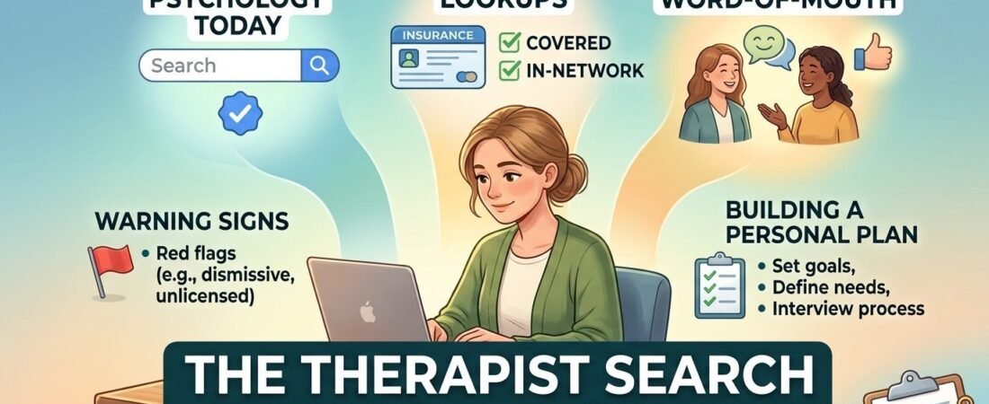 The Therapist Search That Actually Works: Psychology Today, Insurance Lookups, and Word-of-Mouth Referrals