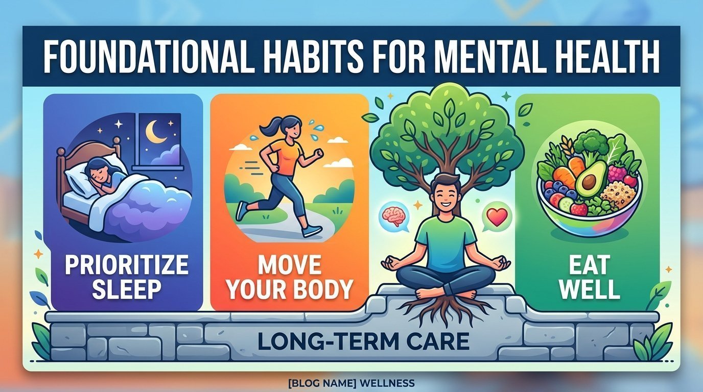 Sleep, Exercise, and Nutrition: The Foundational Habits That Make Mental Health Care Work Long-Term